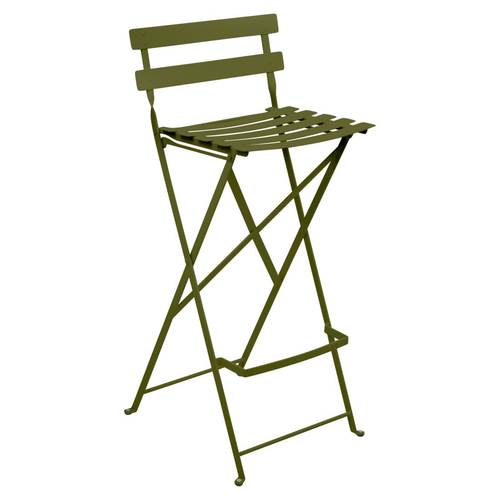 Visuel 5 du produit Tabouret haut Bistro en acier Fermob - 42 x 31 x 74 cm