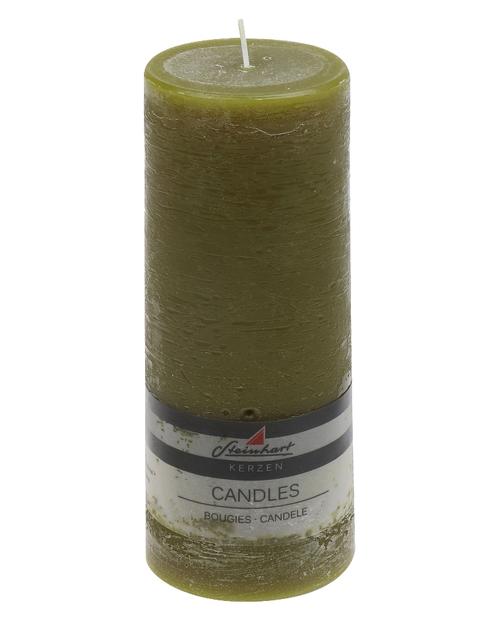 Visuel 1 du produit Bougie cylindrique roseau Rustique  grand modèle- Ø 7,8 x H 20 cm