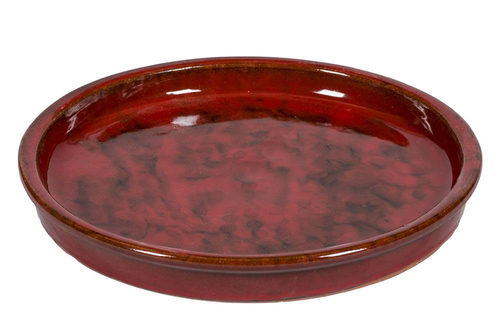 Visuel 1 du produit Soucoupe en grès émaillé rouge Passion for Pottery Shanghaï - Ø 40 cm