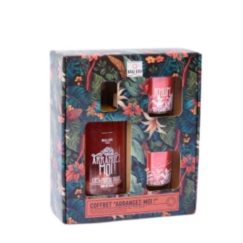 Visuel 1 du produit Coffret pour rhum arrangé au fruit du dragon et au litchi Quai Sud Arrangez-moi - 50 cl