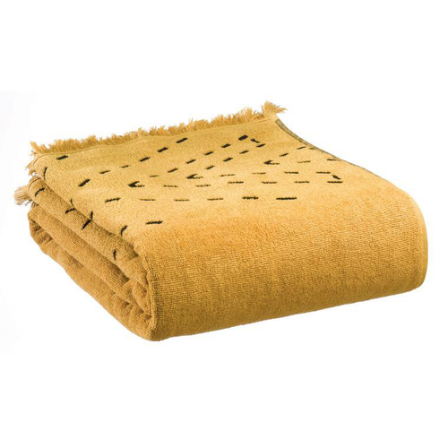 Visuel 1 du produit Drap de bain en coton coloris bronze Julia - 90 x 150 cm