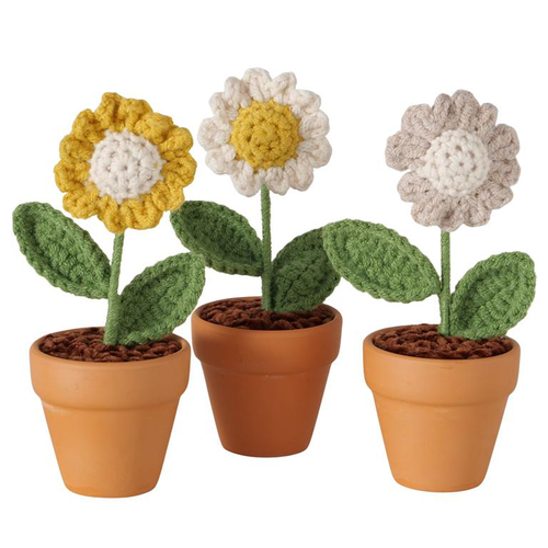 Visuel 1 du produit Fleur en crochet Crochy - H 14 cm