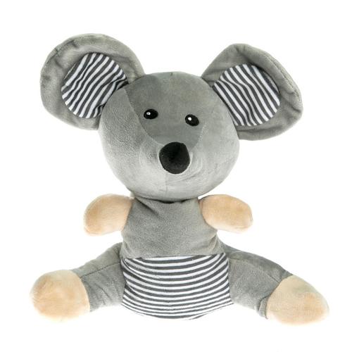 Visuel 1 du produit Peluche bouillotte souris grise aux grains de blé et à la lavande Artisan du Bien-Être