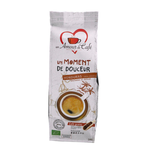 Visuel 1 du produit Café en grains bio Moment de douceur Un amour de café - 1 kg