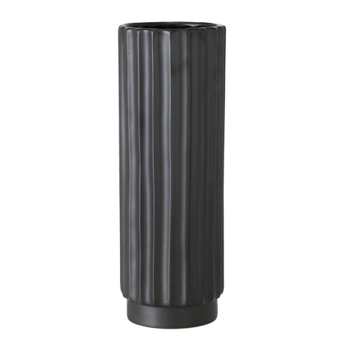 Visuel 1 du produit Vase Vianello coloris noir en céramique - Ø 11 cm