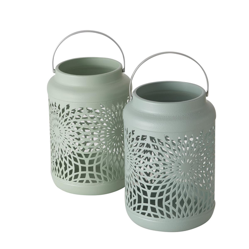 Visuel 1 du produit Photophore Ozana coloris vert - 14 x 14 x 17 cm