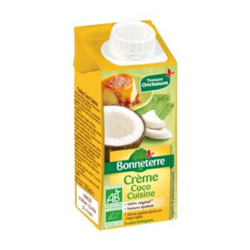 Visuel 1 du produit Crème de coco pour la cuisine Bonneterre bio 200 ml