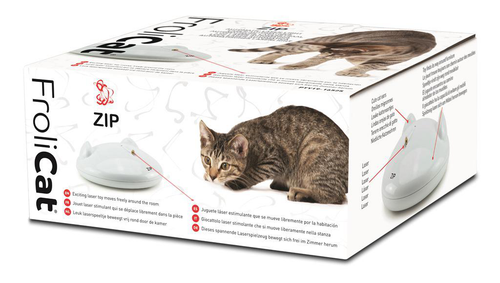 Visuel 2 du produit Jouet électronique pour chat coloris blanc Zip Laser PetSafe Frolicat