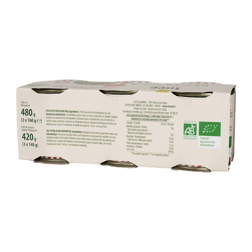 Visuel 5 du produit Petit pois bio Luce - 3 x 200 g