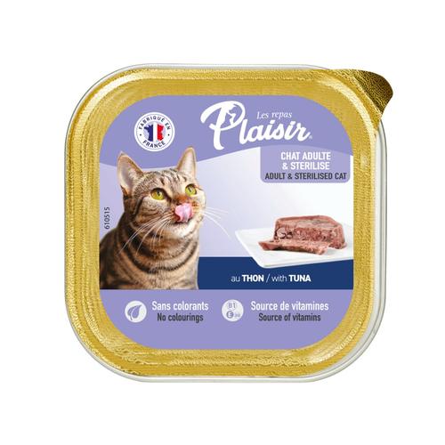 Visuel 1 du produit Aliment humide pour chat Plaisir thon en barquette de 100 g