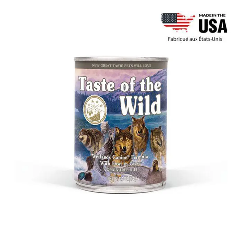 Visuel 1 du produit Pâtée pour chien adulte sans céréales canard Taste of the Wild Wetlands - 390 g