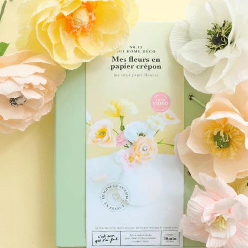 Visuel 3 du produit Kit créatif fleurs en papier crépon La Petite Épicerie - 21 x 3 x 15 cm
