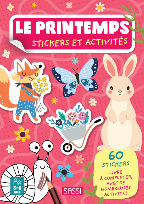 Visuel 1 du produit Cahier d'activités "Le printemps" avec stickers et activités