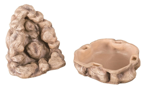 Visuel 1 du produit Décoration pour terrarium coloris beige Fontaine Cascade Terratlantis - 21 x 20,5 x 23,5 cm