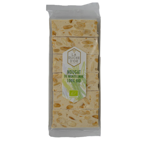 Visuel 1 du produit Barrettes de nougat de Montélimar bio La Ruche d'Or - 120 g