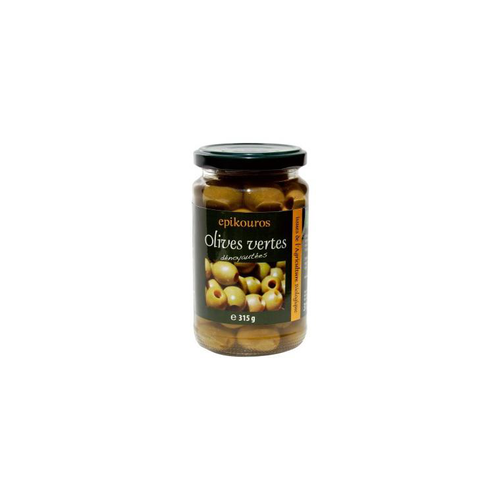 Visuel 1 du produit Olives vertes dénoyautées bio Epikouros - 315 g