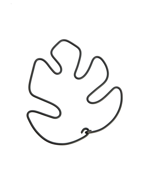 Visuel 1 du produit Support de feuilles pour plantes coloris noir en métal - 19 x 20 cm