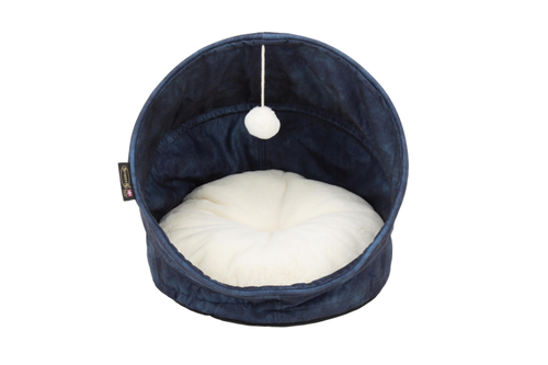 Visuel 5 du produit Grotte pour chat bleu Kensington Scruffs – Taille 44 x 44 x 48 cm