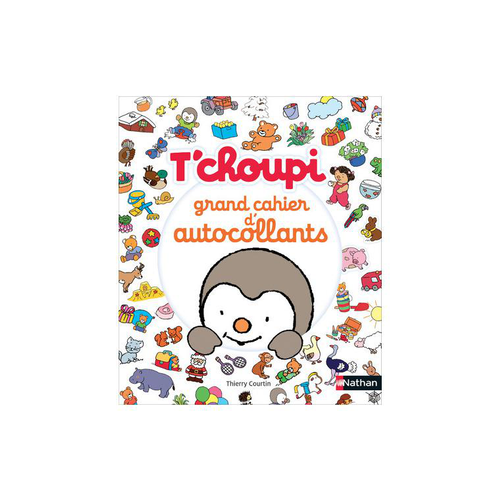 Visuel 1 du produit Le livre " T'choupi : grand cahier d'autocollants " aux Éditions Nathan
