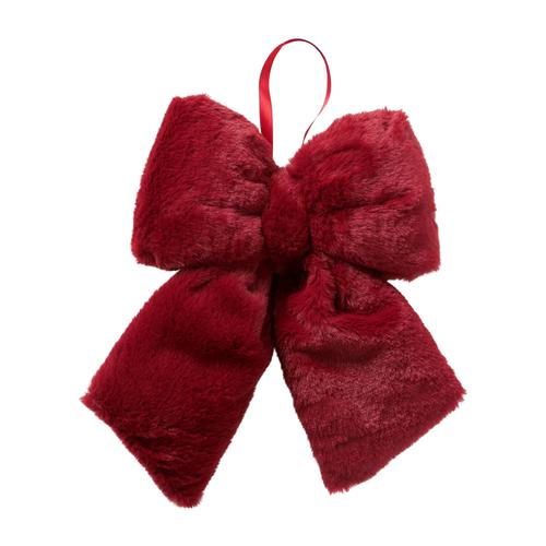 Visuel 1 du produit Nœud à suspendre en polyester rouge foncé Bowy - 30 x 29 x 6,5 cm