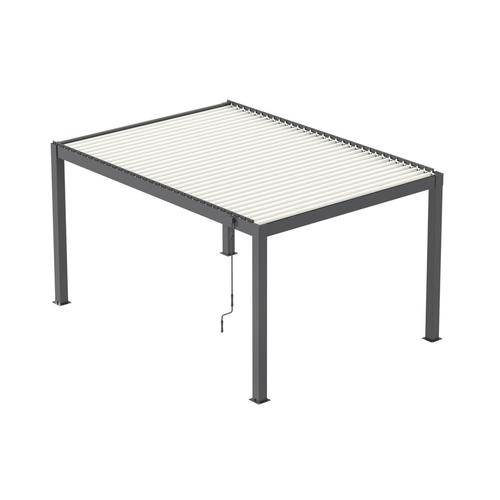 Visuel 1 du produit Pergola autoportée Mira coloris gris en aluminium - 300 x 400 cm