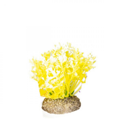 Visuel 1 du produit Plante artificielle pour aquarium, jaune, AQUA DELLA - 10cm