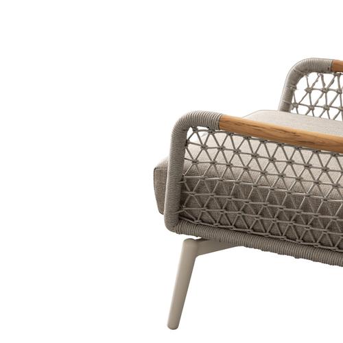 Visuel 6 du produit Fauteuil Eulero alu/teck/corde
