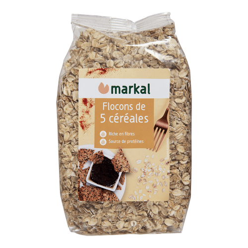 Visuel 1 du produit Flocon 5 céréales bio Markal - 500 g