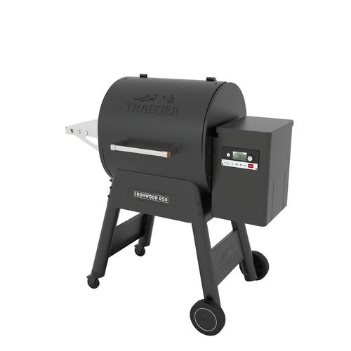 Visuel 1 du produit Barbecue électrique à pellets noir Traeger modèle IronWood 650 - 115 x 68 x 122 cm