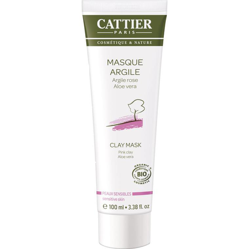 Visuel 1 du produit Masque à l’argile rose Cattier bio en format de 100 ml