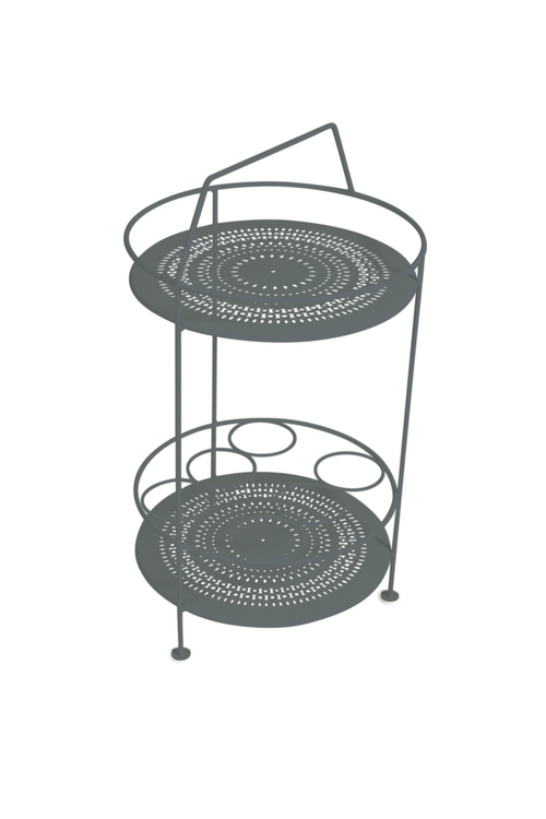 Visuel 1 du produit Bar portatif Montmartre coloris gris en acier Fermob - Ø 40 x 40 cm