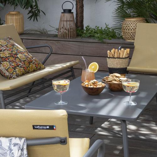 Visuel 5 du produit Table basse Vence Lafuma coloris gris en titane - 102 x 59 x 41 cm