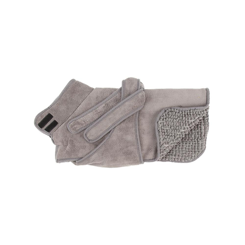 Visuel 2 du produit Manteau ultra absorbant pour chien coloris gris Scruffs Noodle - Taille S