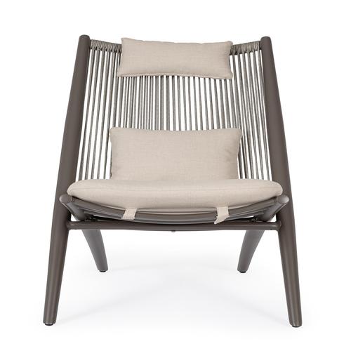 Visuel 2 du produit Fauteuil lounge Aloha alu/corde