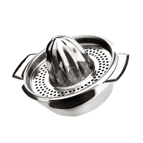 Visuel 1 du produit Presse-agrumes en inox argent Ideale - 16,5 x 13 x 10 cm