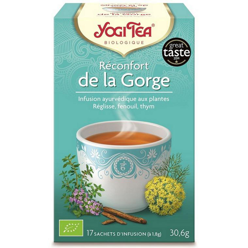 Visuel 1 du produit Yogi Tea Réconfort de la gorge - 17 sachets