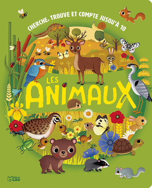 Visuel 1 du produit Livre Les animaux - Cherche, trouve et compte jusqu'à 10 aux Éditions Lito - 16 pages