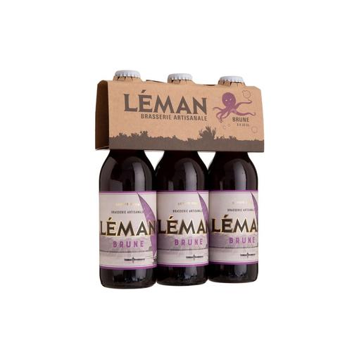 Visuel 1 du produit Pack bière brune bio Brasserie du Léman - 3 x 33 cl