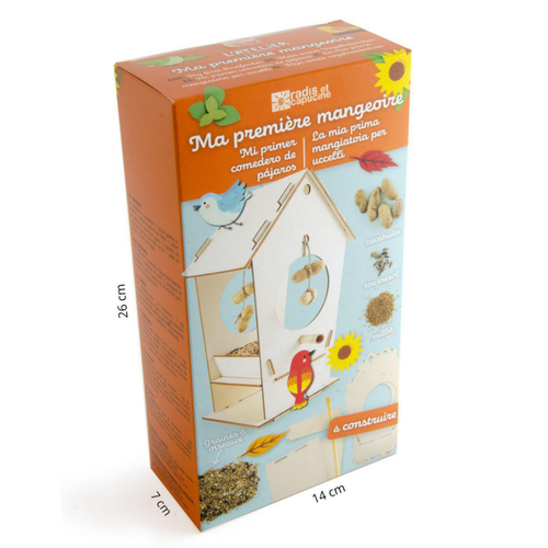 Visuel 1 du produit Coffret atelier ma première mangeoire à oiseaux Radis et Capucine