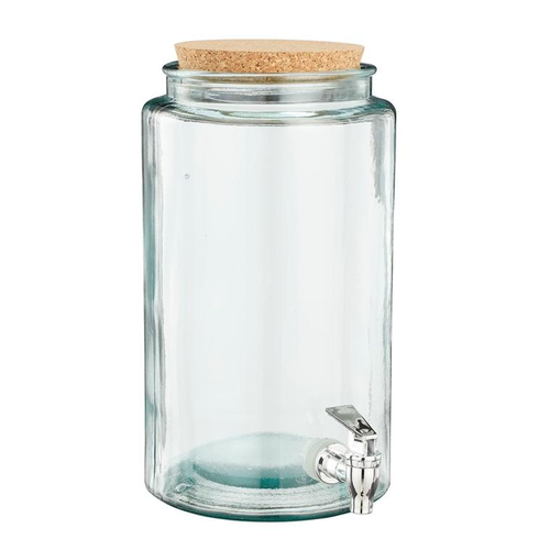 Visuel 1 du produit Pompe à limonade coloris transparent en verre recyclé - Ø 18 cm