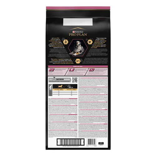 Visuel 3 du produit Croquette pour chien mature au saumon Sensitive Skin Pro Plan – 14 kg