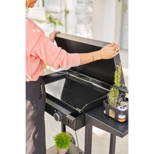 Visuel 3 du produit Capot pour barbecue Base 60 coloris noir en acier Forge Adour - 63 x 43 x 8,5 cm