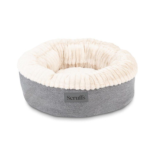 Visuel 1 du produit Couchage pour chien ou chat coloris gris corbeille ronde Scruffs Ellen - Taille M Ø 55 cm