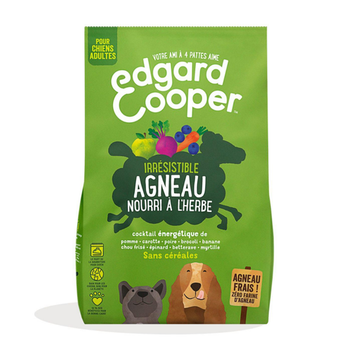 Visuel 1 du produit Croquettes pour chien adulte à l'agneau sans céréales Edgard & Cooper - 12 kg