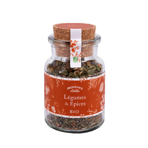 Visuel 1 du produit Melange legumes plantes et épices bio en pot Provence d’Antan - 40 g