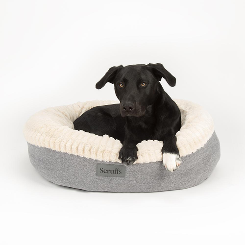 Visuel 4 du produit Couchage pour chien ou chat coloris gris corbeille ronde Scruffs Ellen - Taille M Ø 55 cm