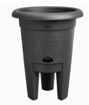 Visuel 1 du produit Pot à fraises en polypropylène noir Elho Green Basics - Ø 33 x H 33 cm