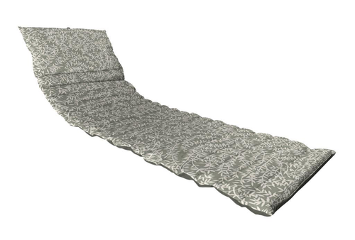 Visuel 1 du produit Matelas ondulo en polyester/coton vert Cueillette Argile - 174 x 60 x 5 cm