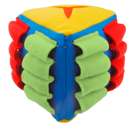 Visuel 3 du produit Jouet de fouille pour chien coloris multicolore triangle Wouapy - 15 cm