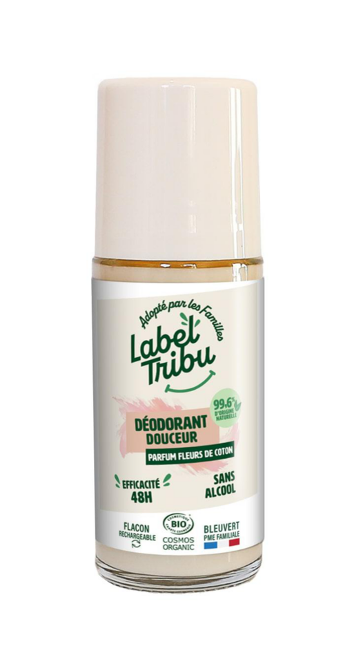 Visuel 1 du produit Déodorant douceur bio roll on rechargeable Label Tribu - 50 ml